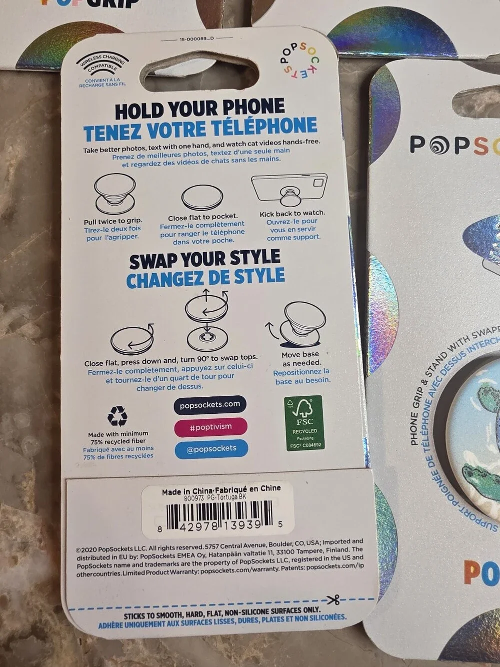 5 Pop Sockets Sea Turtle New